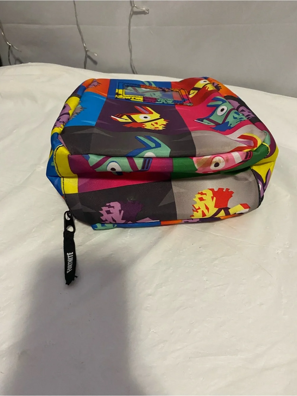 Kids Backpack - Multicolor Llama Print